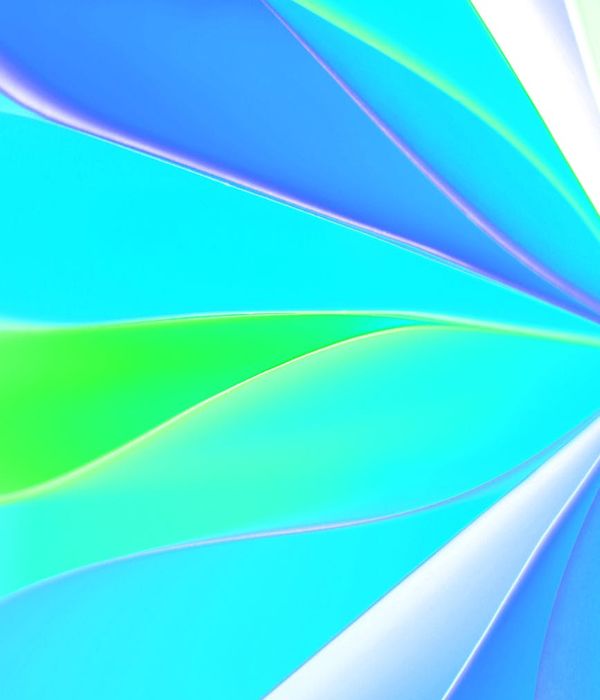 Abstract blue light waves representing inner balance and flow